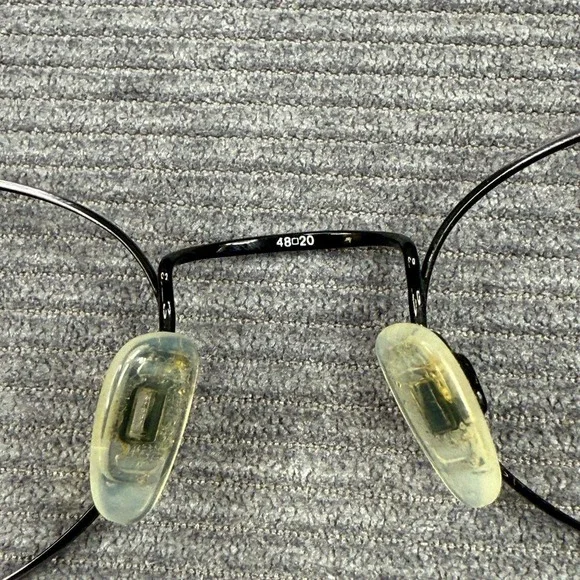 Celebrity by Altair Y2k Eyewear SBlue Oval Metal Glasses Frames Italy 48-20-135 - Picture 6 of 11